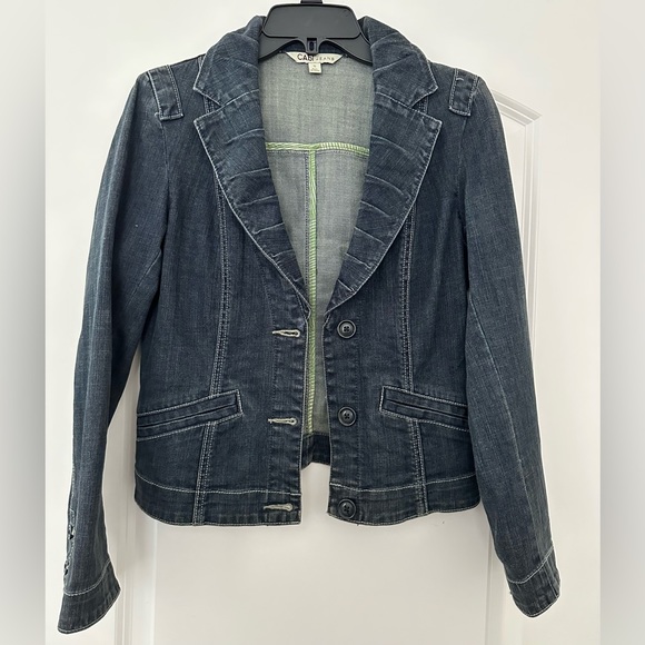 CAbi, Denim Blazer Jacket, Size Small - Picture 4 of 11